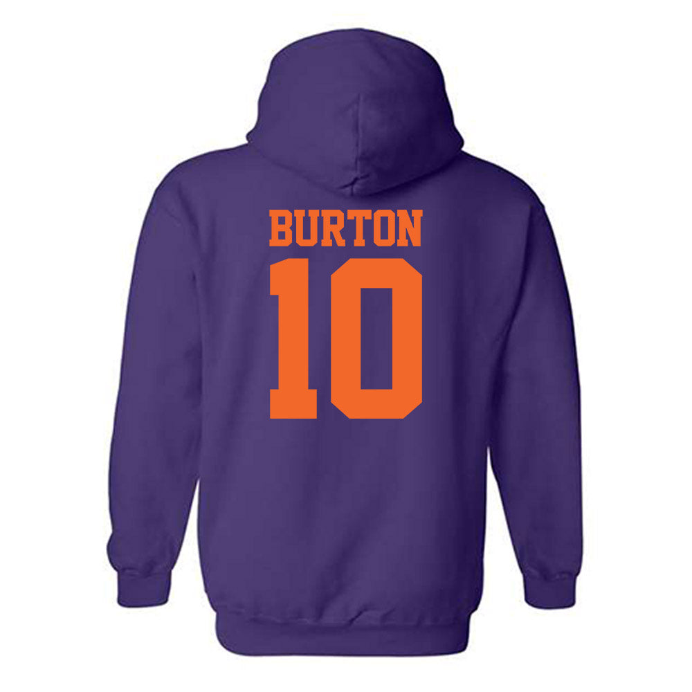Clemson - NCAA Softball : Riley Burton - NCAA® Replica Shersey Hooded Sweatshirt-1