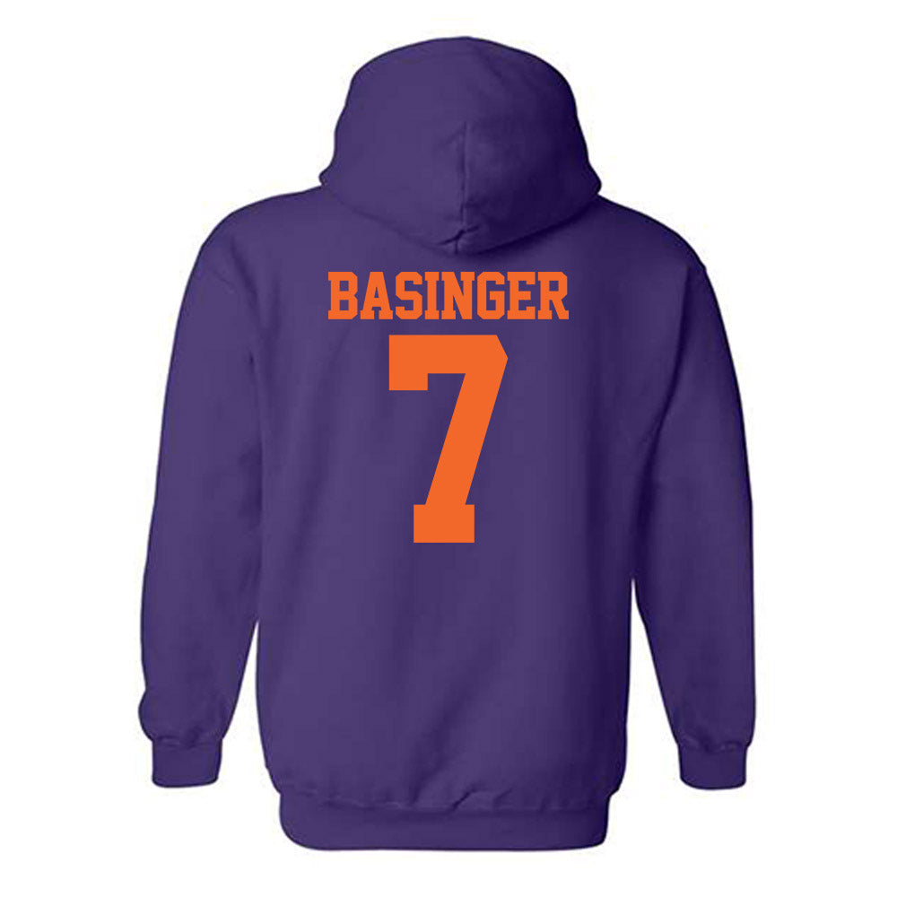 Clemson - NCAA Softball : Reese Basinger - NCAA® Replica Shersey Hooded Sweatshirt-1