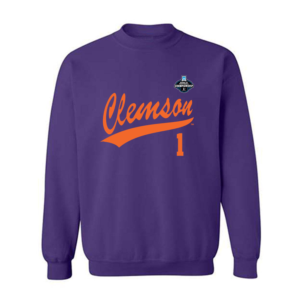 Clemson - NCAA Softball : Kennedy Ariail - NCAA® Replica Shersey Crewneck Sweatshirt-0