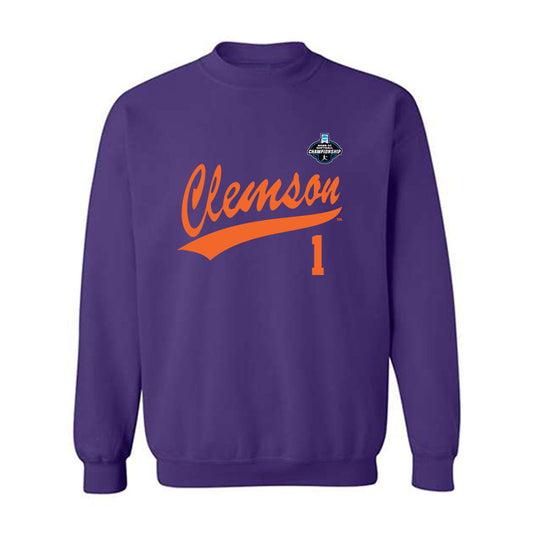 Clemson - NCAA Softball : Kennedy Ariail - NCAA® Replica Shersey Crewneck Sweatshirt-0