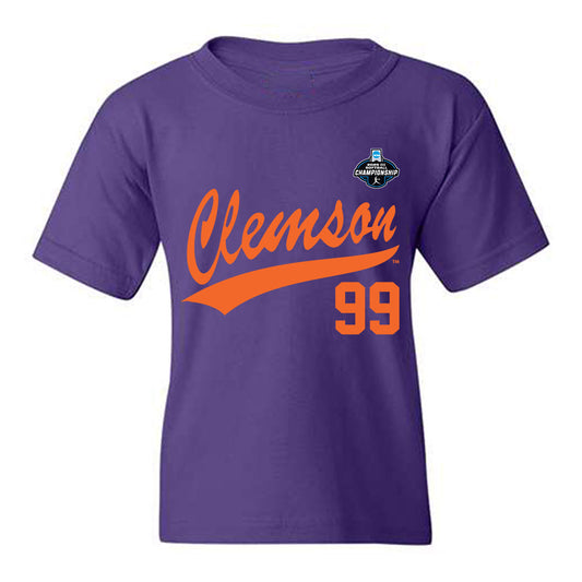 Clemson - NCAA Softball : Corri Hicks - NCAA® Replica Shersey Youth T-Shirt-0
