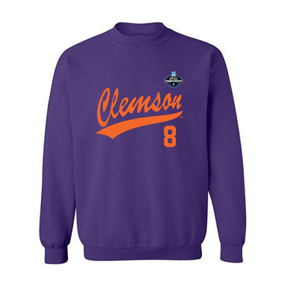 Clemson - NCAA Softball : Madison Lardizabal - NCAA® Replica Shersey Crewneck Sweatshirt-0
