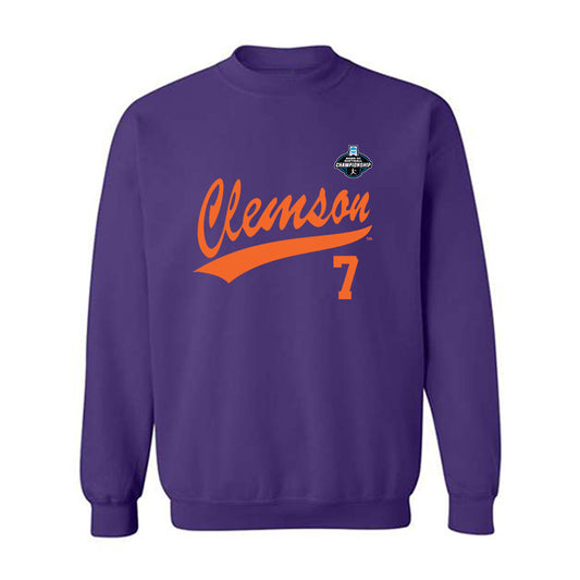 Clemson - NCAA Softball : Reese Basinger - NCAA® Replica Shersey Crewneck Sweatshirt-0