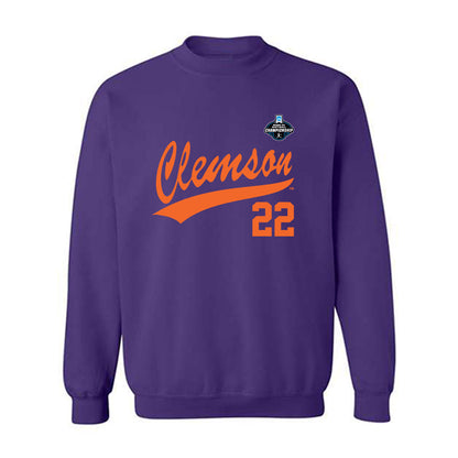 Clemson - NCAA Softball : Taylor Pipkins - NCAA® Replica Shersey Crewneck Sweatshirt-0