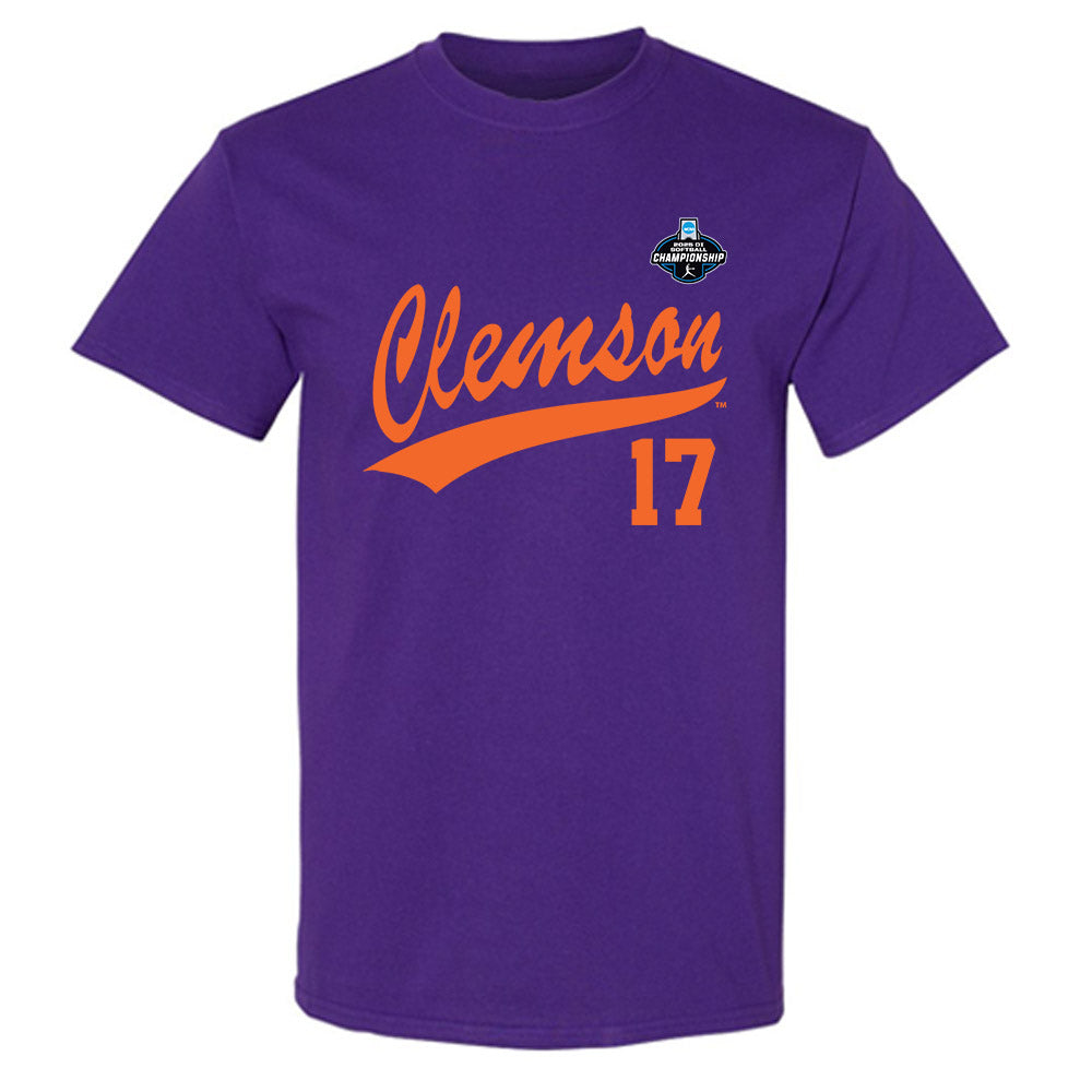 Clemson - NCAA Softball : Ava Wilson - NCAA® Replica Shersey T-Shirt-0