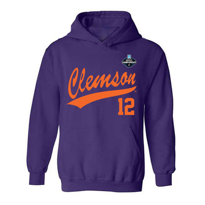 Clemson - NCAA Softball : Julia Knowler - NCAA® Replica Shersey Hooded Sweatshirt-0