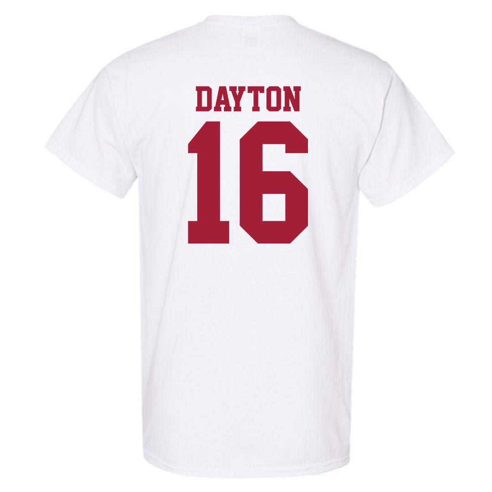 Oklahoma - NCAA Softball : Abigale Dayton - White NCAA® Shersey T-Shirt-1