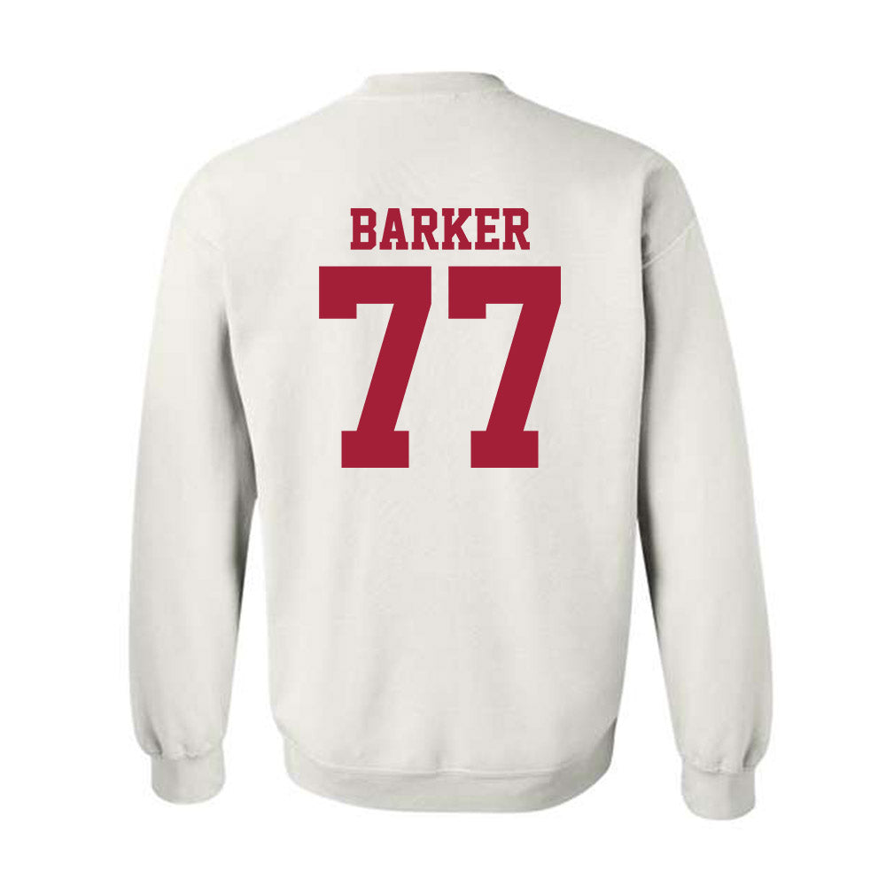 Oklahoma - NCAA Softball : Sydney Barker - White NCAA® Shersey Crewneck Sweatshirt-1