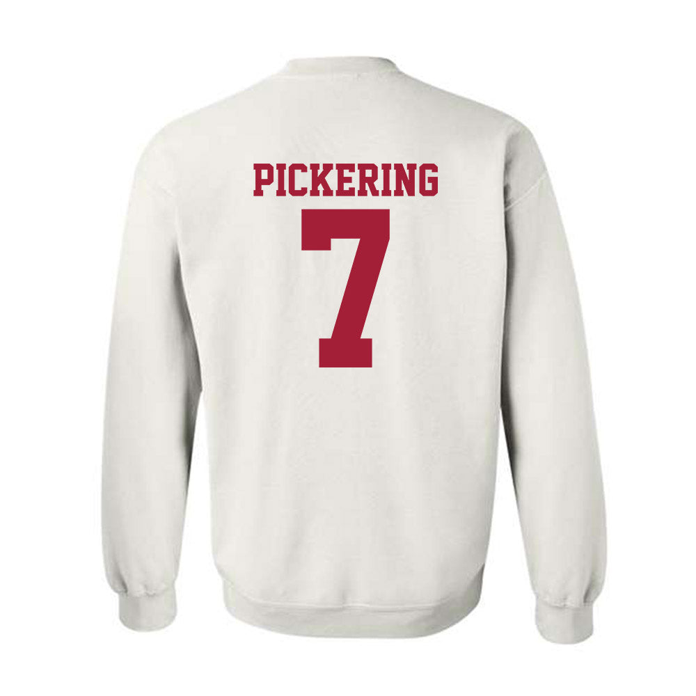 Oklahoma - NCAA Softball : Kasidi Pickering - White NCAA® Shersey Crewneck Sweatshirt-1