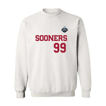 Oklahoma - NCAA Softball : Miali Guachino - White NCAA® Shersey Crewneck Sweatshirt-0