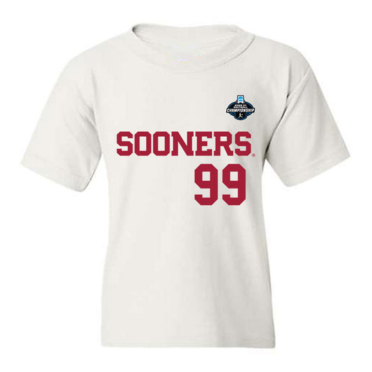 Oklahoma - NCAA Softball : Miali Guachino - White NCAA® Shersey Youth T-Shirt-0