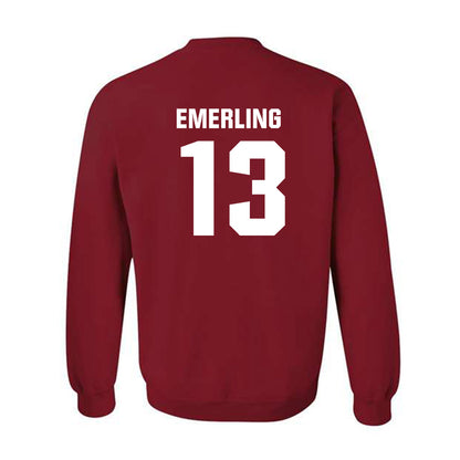 Oklahoma - NCAA Softball : Isabela Emerling - Cardinal NCAA® Shersey Crewneck Sweatshirt-1