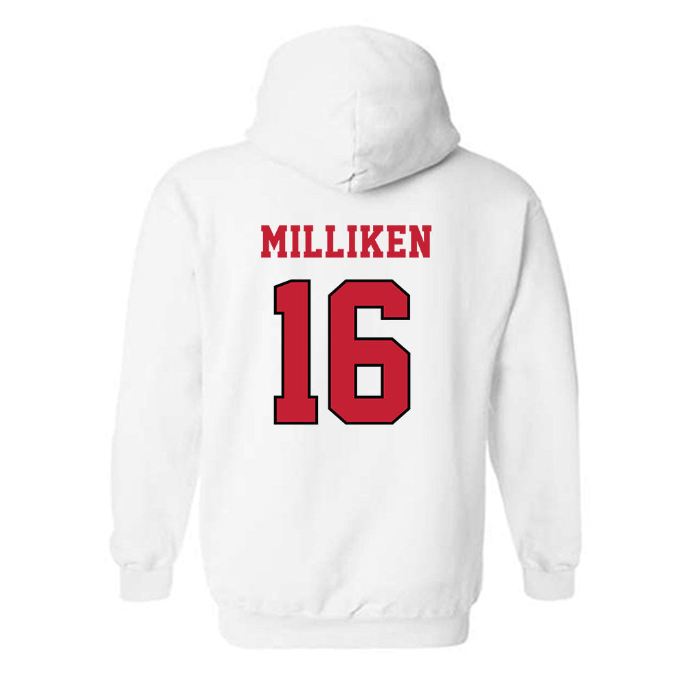 Ohio State - NCAA Softball : Reagan Milliken - NCAA® Replica Shersey Hooded Sweatshirt-1