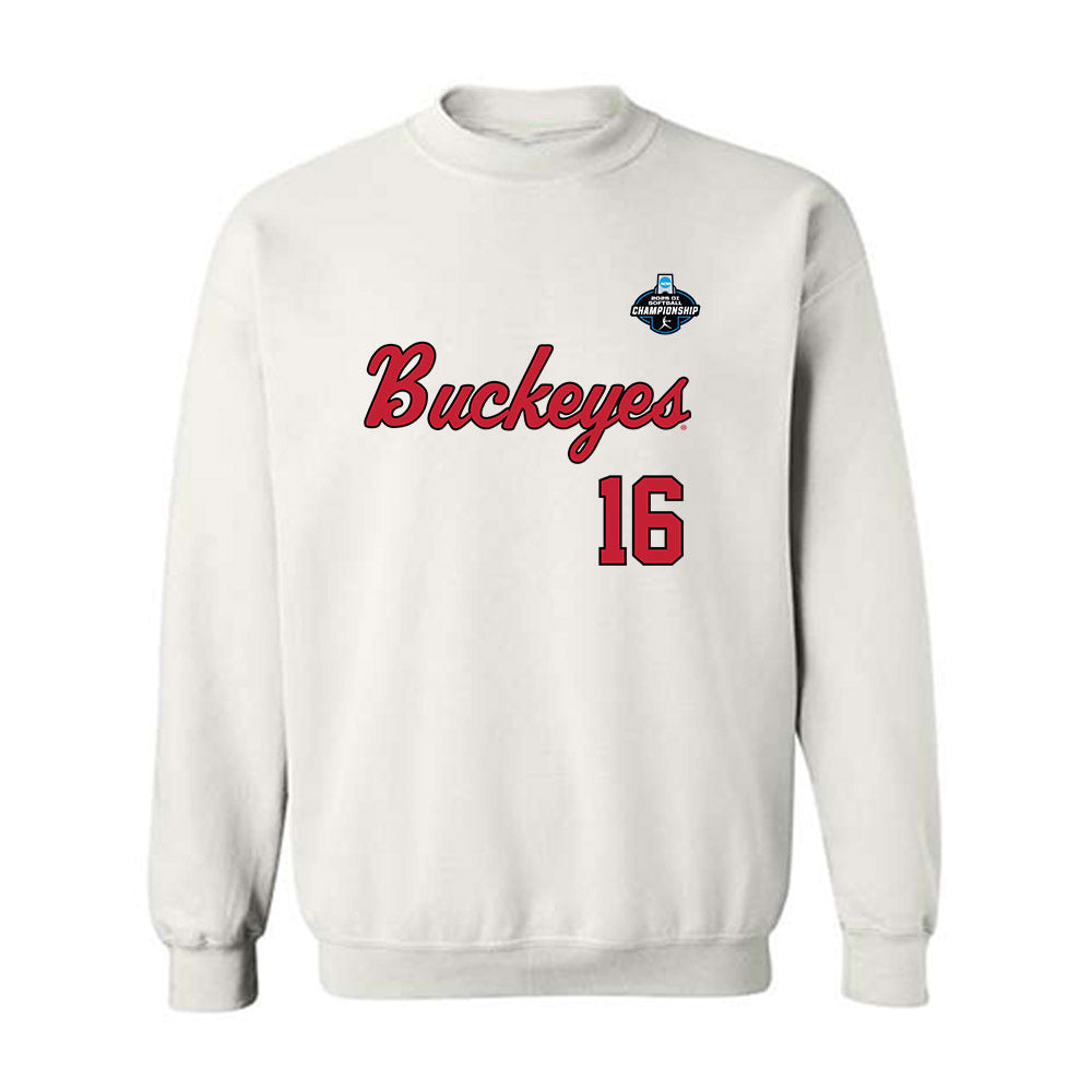 Ohio State - NCAA Softball : Reagan Milliken - NCAA® Replica Shersey Crewneck Sweatshirt-0