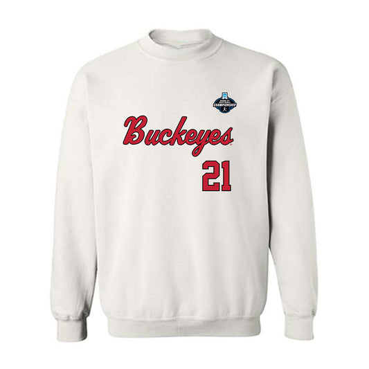 Ohio State - NCAA Softball : Holly Steffus - NCAA® Replica Shersey Crewneck Sweatshirt-0