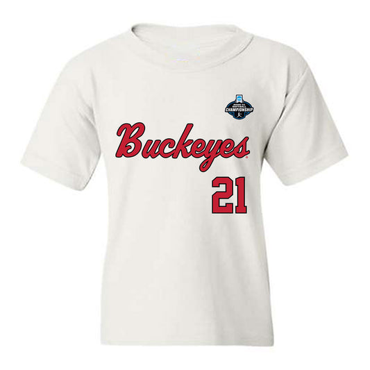 Ohio State - NCAA Softball : Holly Steffus - NCAA® Replica Shersey Youth T-Shirt-0