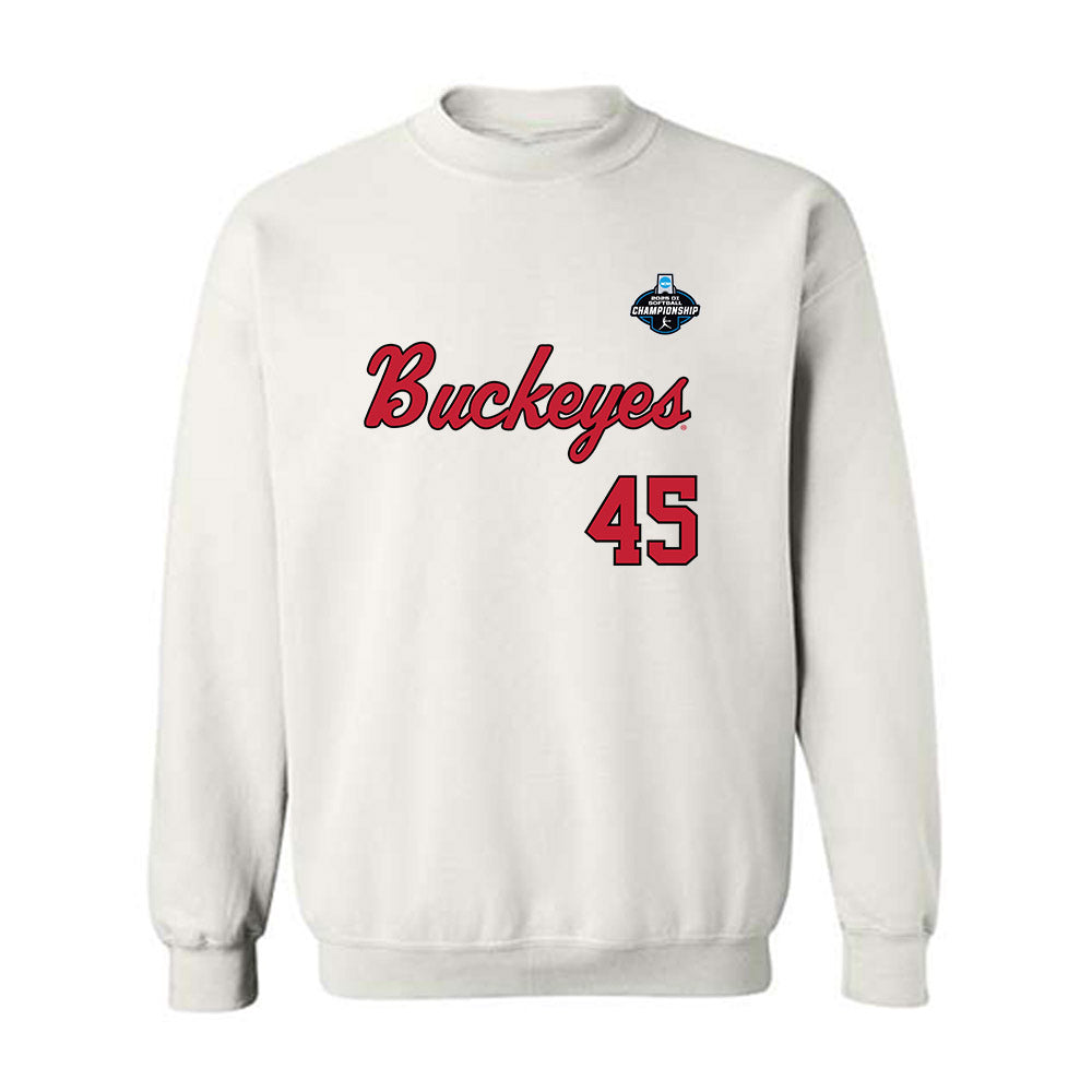 Ohio State - NCAA Softball : Kennedy Kay - NCAA® Replica Shersey Crewneck Sweatshirt-0