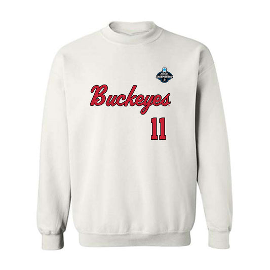 Ohio State - NCAA Softball : Taylor Cruse - NCAA® Replica Shersey Crewneck Sweatshirt-0