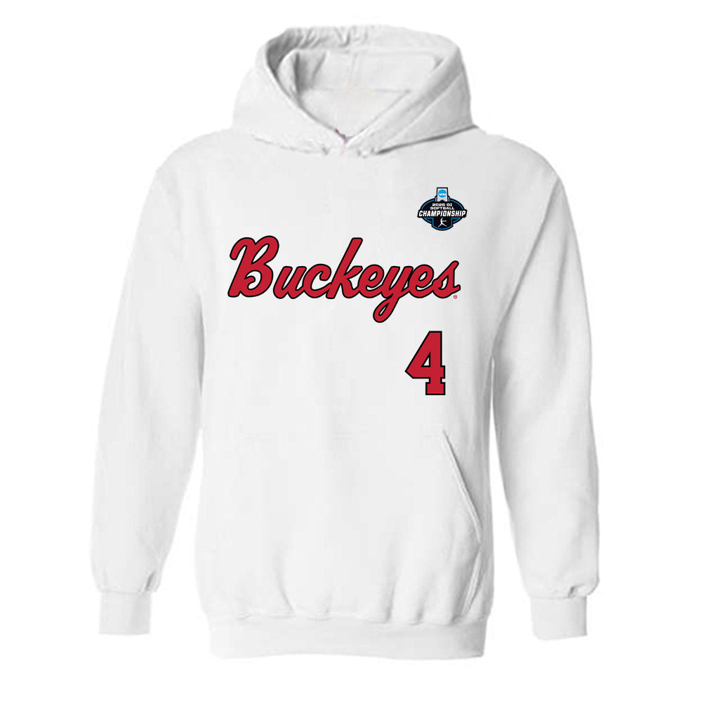 Ohio State - NCAA Softball : Kailea Ricks - NCAA® Replica Shersey Hooded Sweatshirt-0