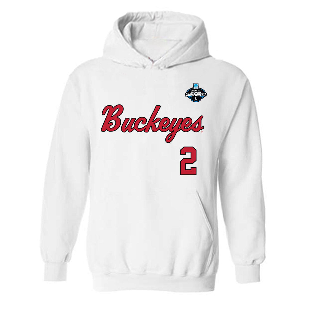 Ohio State - NCAA Softball : Hadley Parisien - NCAA® Replica Shersey Hooded Sweatshirt-0