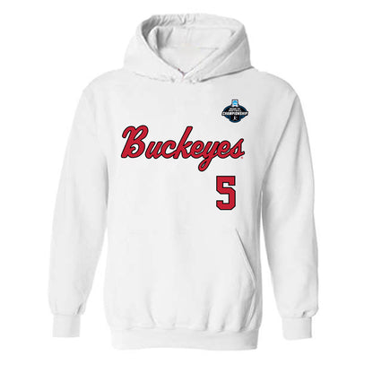 Ohio State - NCAA Softball : Skylar Limon - NCAA® Replica Shersey Hooded Sweatshirt-0