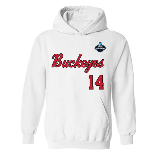Ohio State - NCAA Softball : Maggie Daniel - NCAA® Replica Shersey Hooded Sweatshirt-0