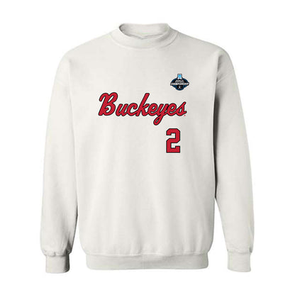 Ohio State - NCAA Softball : Hadley Parisien - NCAA® Replica Shersey Crewneck Sweatshirt-0