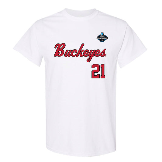 Ohio State - NCAA Softball : Holly Steffus - NCAA® Replica Shersey T-Shirt-0