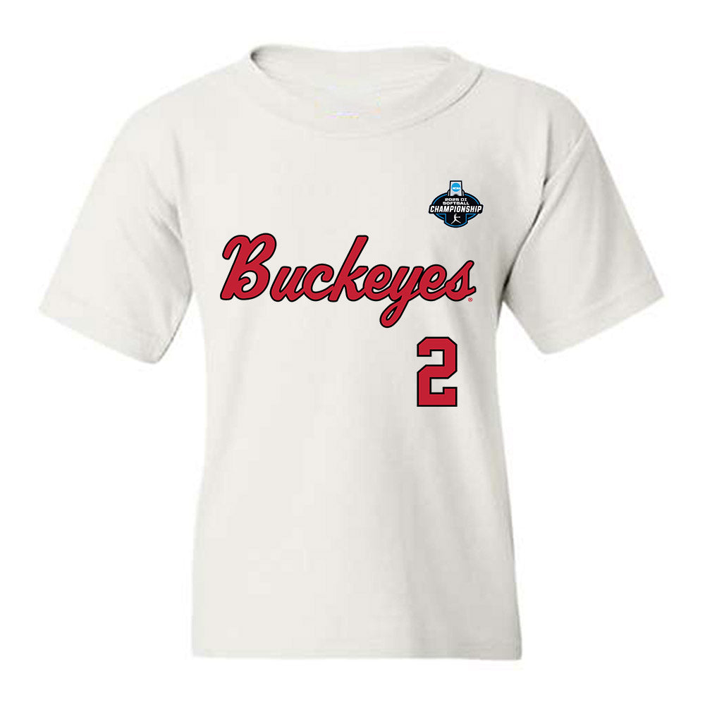 Ohio State - NCAA Softball : Hadley Parisien - NCAA® Replica Shersey Youth T-Shirt-0