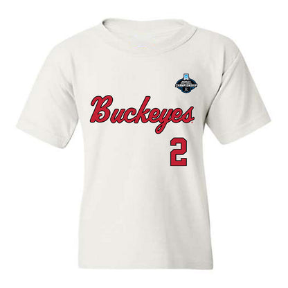 Ohio State - NCAA Softball : Hadley Parisien - NCAA® Replica Shersey Youth T-Shirt-0