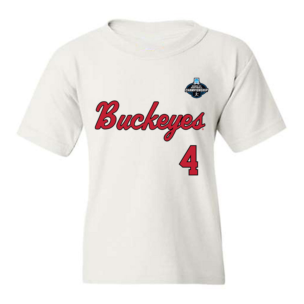 Ohio State - NCAA Softball : Kailea Ricks - NCAA® Replica Shersey Youth T-Shirt-0