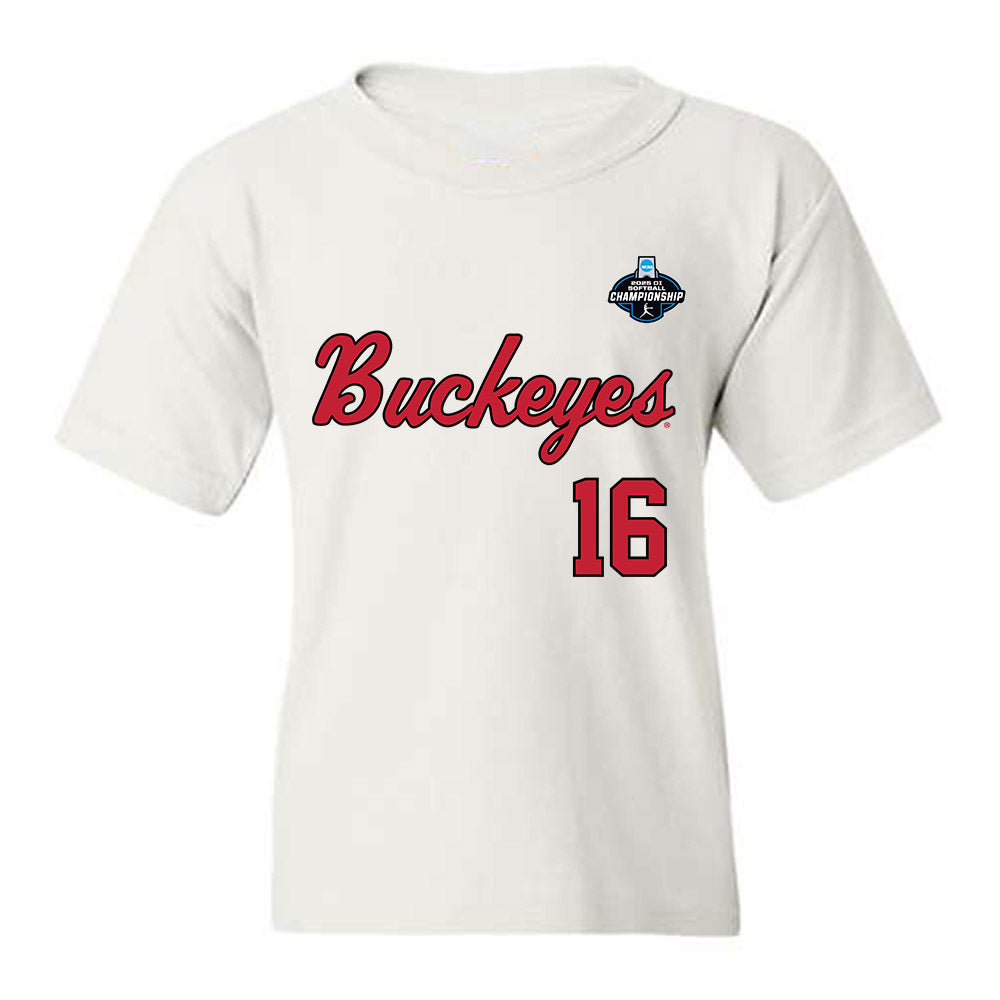 Ohio State - NCAA Softball : Reagan Milliken - NCAA® Replica Shersey Youth T-Shirt-0