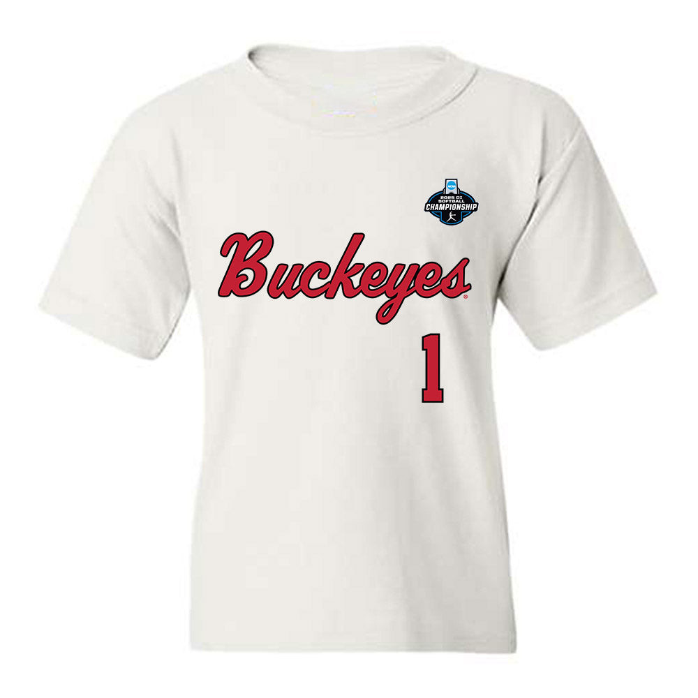 Ohio State - NCAA Softball : lottie landmesser - NCAA® Replica Shersey Youth T-Shirt-0