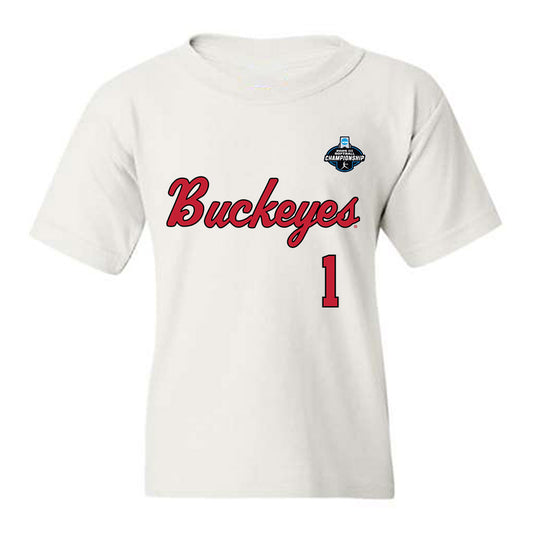 Ohio State - NCAA Softball : lottie landmesser - NCAA® Replica Shersey Youth T-Shirt-0