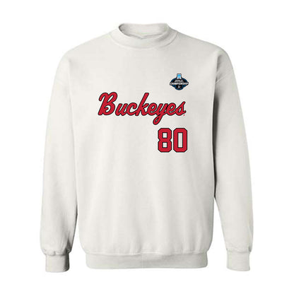 Ohio State - NCAA Softball : Tanaya Barrett - NCAA® Replica Shersey Crewneck Sweatshirt-0