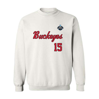 Ohio State - NCAA Softball : Emma Tolley - NCAA® Replica Shersey Crewneck Sweatshirt-0