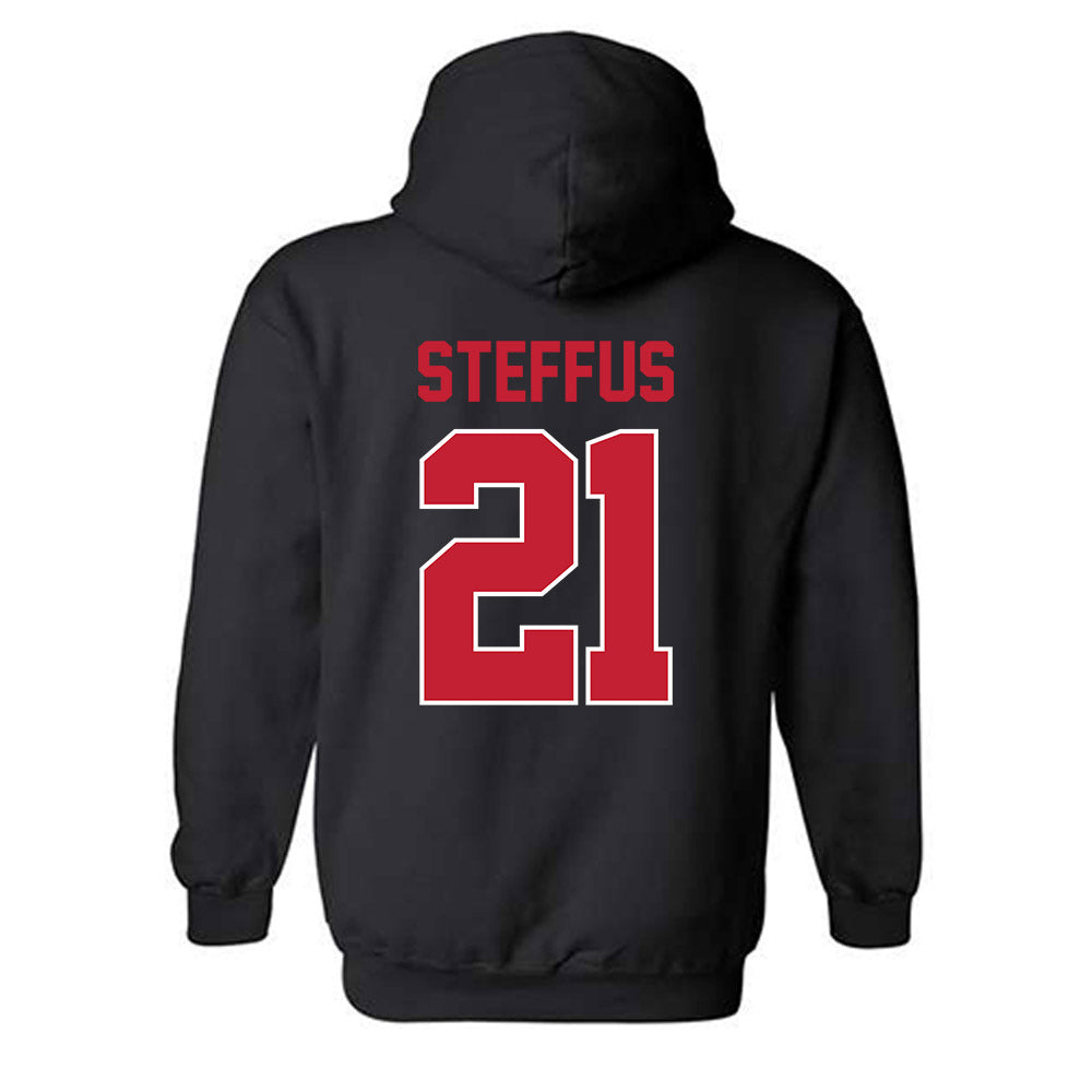 Ohio State - NCAA Softball : Holly Steffus - NCAA® Replica Shersey Hooded Sweatshirt-1