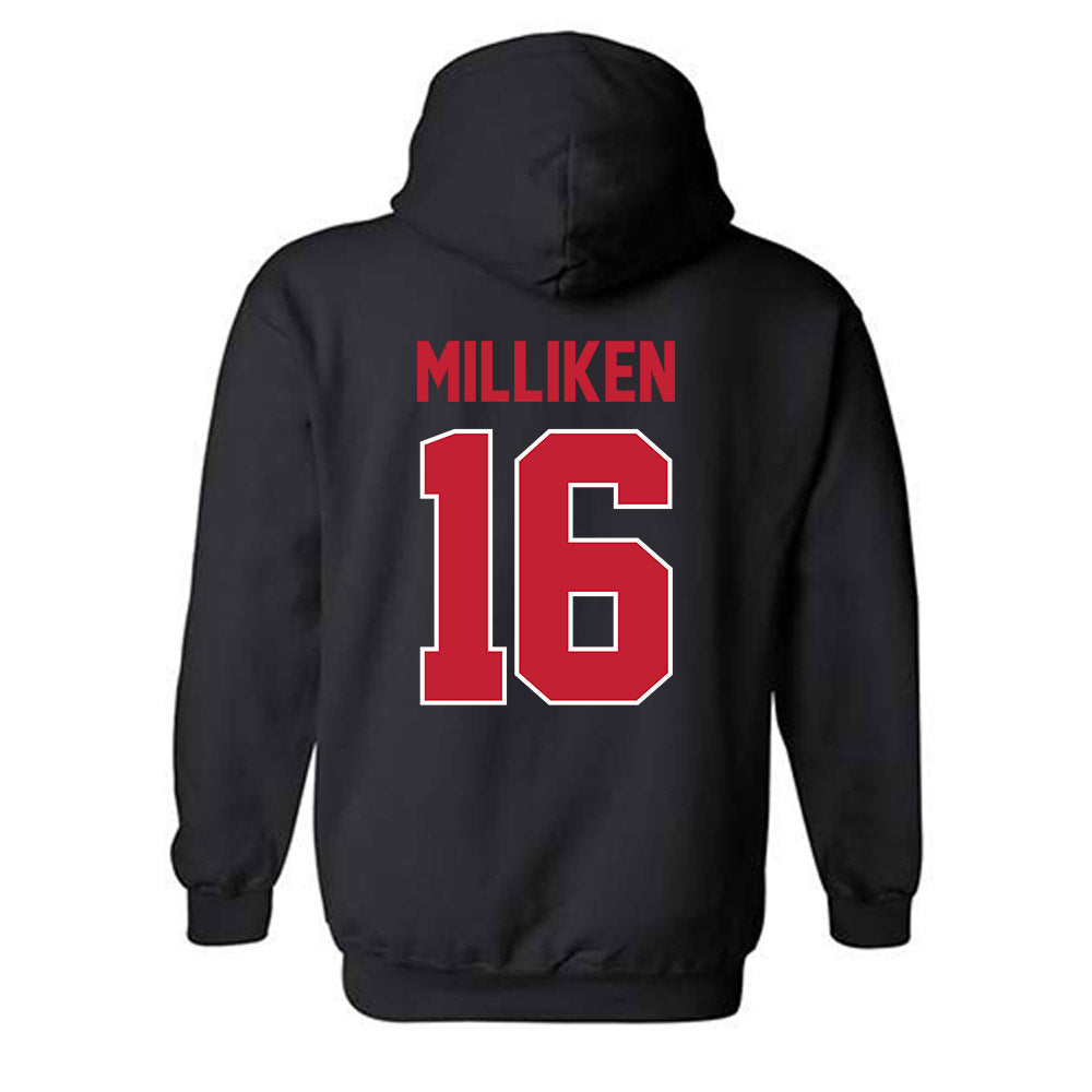 Ohio State - NCAA Softball : Reagan Milliken - NCAA® Replica Shersey Hooded Sweatshirt-1