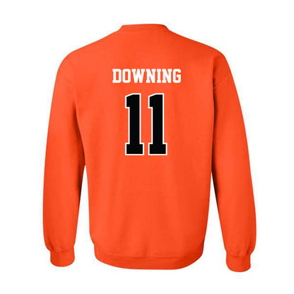 Oklahoma State - NCAA Softball : Preslee Downing - NCAA® Replica Shersey Crewneck Sweatshirt-1