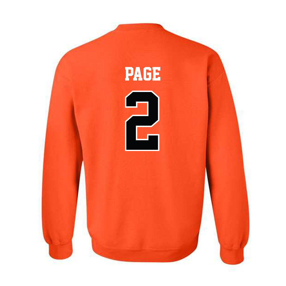 Oklahoma State - NCAA Softball : Sophie Page - Replica Shersey Crewneck Sweatshirt-1