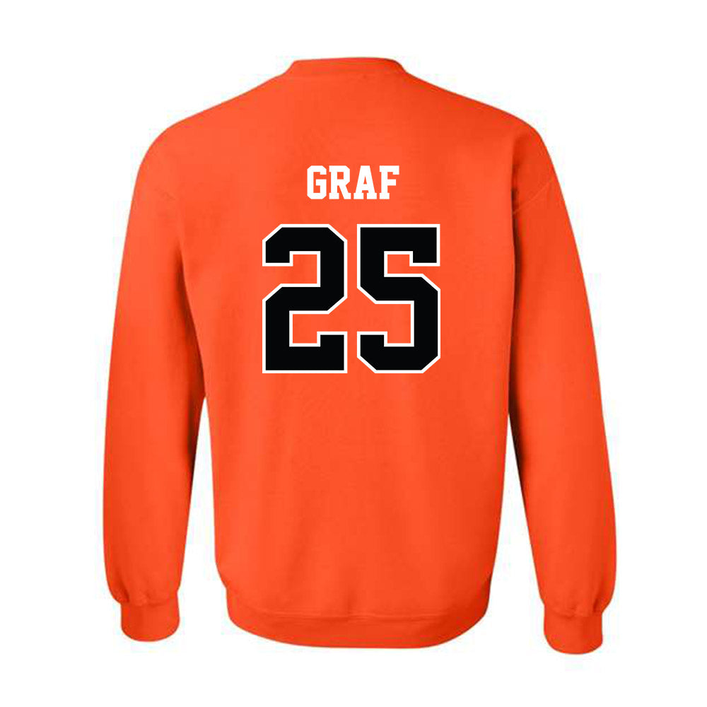 Oklahoma State - NCAA Softball : Macy Graf - Replica Shersey Crewneck Sweatshirt-1