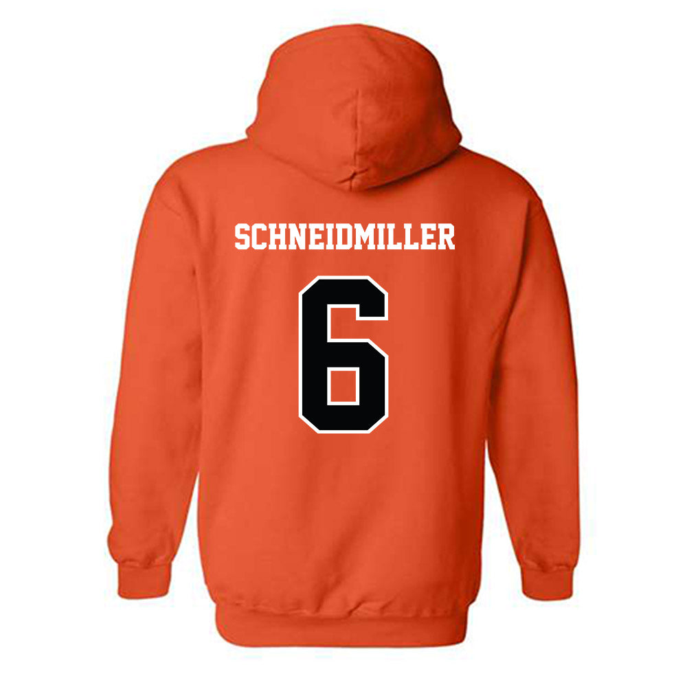 Oklahoma State - NCAA Softball : Audrey Schneidmiller - Replica Shersey Hooded Sweatshirt-1