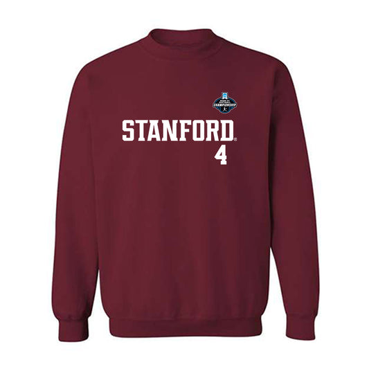 Stanford - NCAA Softball : Sydney Boulaphinh - NCAA® Replica Shersey Crewneck Sweatshirt-0