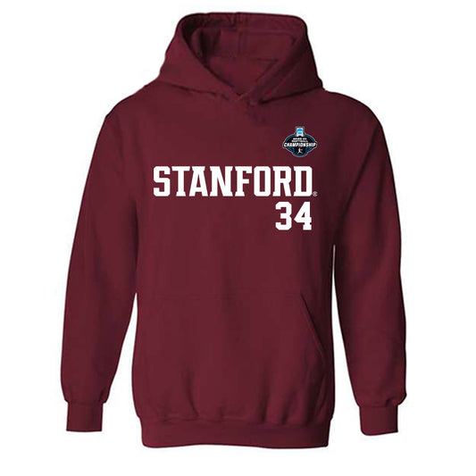 Stanford - NCAA Softball : Allison Morikawa - NCAA® Replica Shersey Hooded Sweatshirt-0