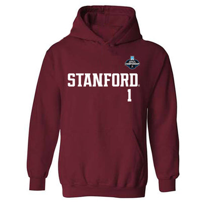 Stanford - NCAA Softball : River Mahler - NCAA® Replica Shersey Hooded Sweatshirt-0