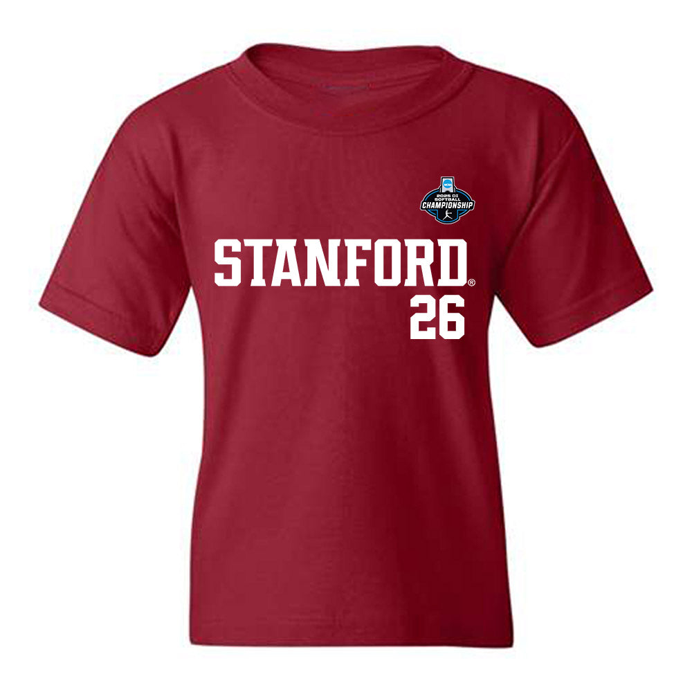 Stanford - NCAA Softball : Taylor Nelson - NCAA® Replica Shersey Youth T-Shirt-0