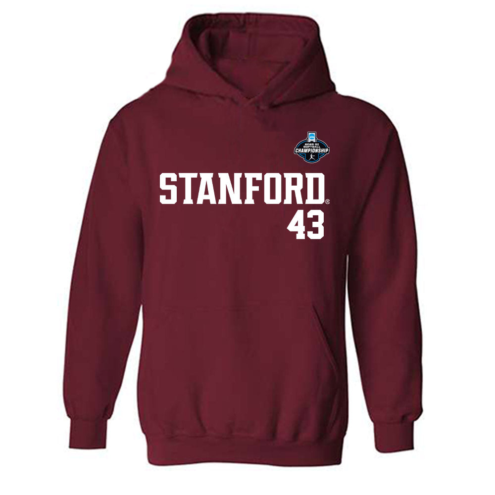 Stanford - NCAA Softball : Ella Murchison - NCAA® Replica Shersey Hooded Sweatshirt-0