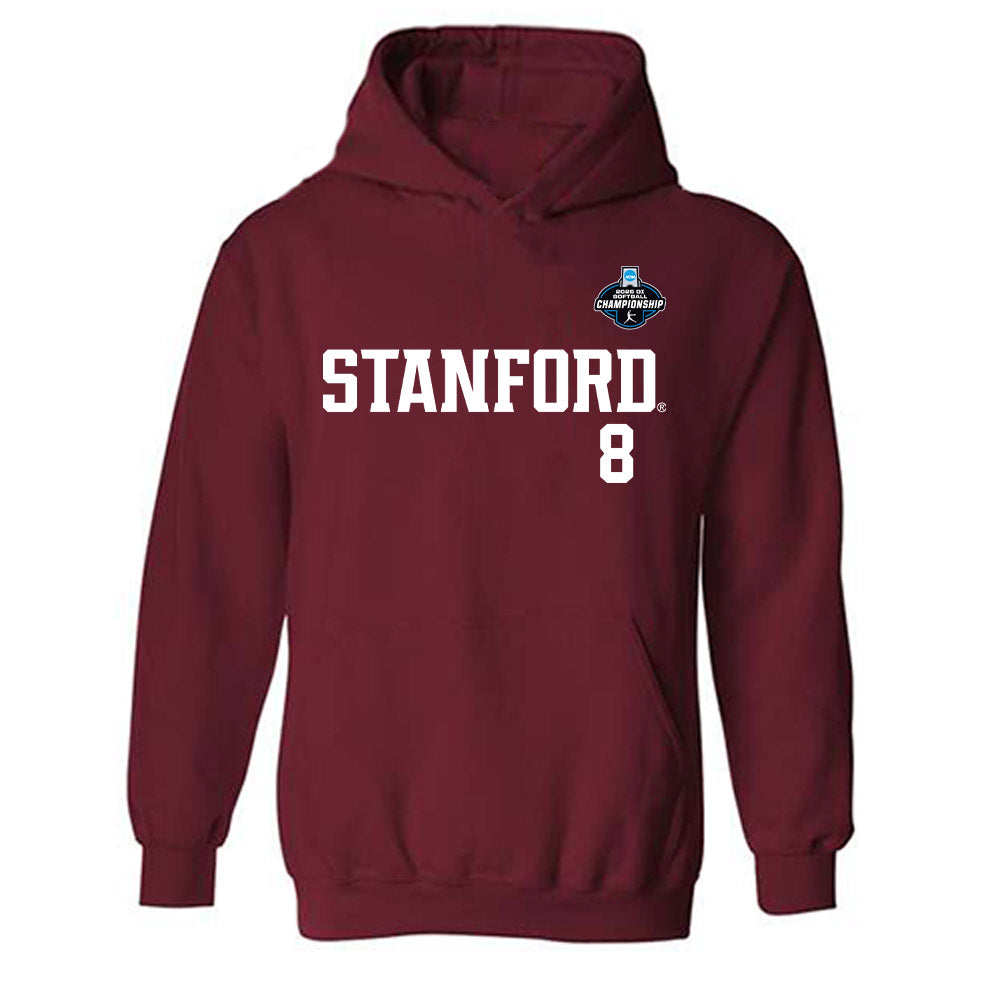 Stanford - NCAA Softball : Kyra Chan - NCAA® Replica Shersey Hooded Sweatshirt-0