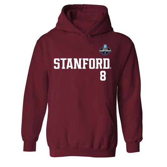 Stanford - NCAA Softball : Kyra Chan - NCAA® Replica Shersey Hooded Sweatshirt-0