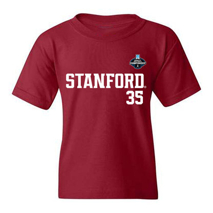 Stanford - NCAA Softball : Joie Economides - NCAA® Replica Shersey Youth T-Shirt-0